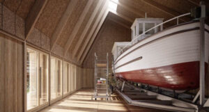 Ny bådhus til Gl. Turisten Ry - Inde